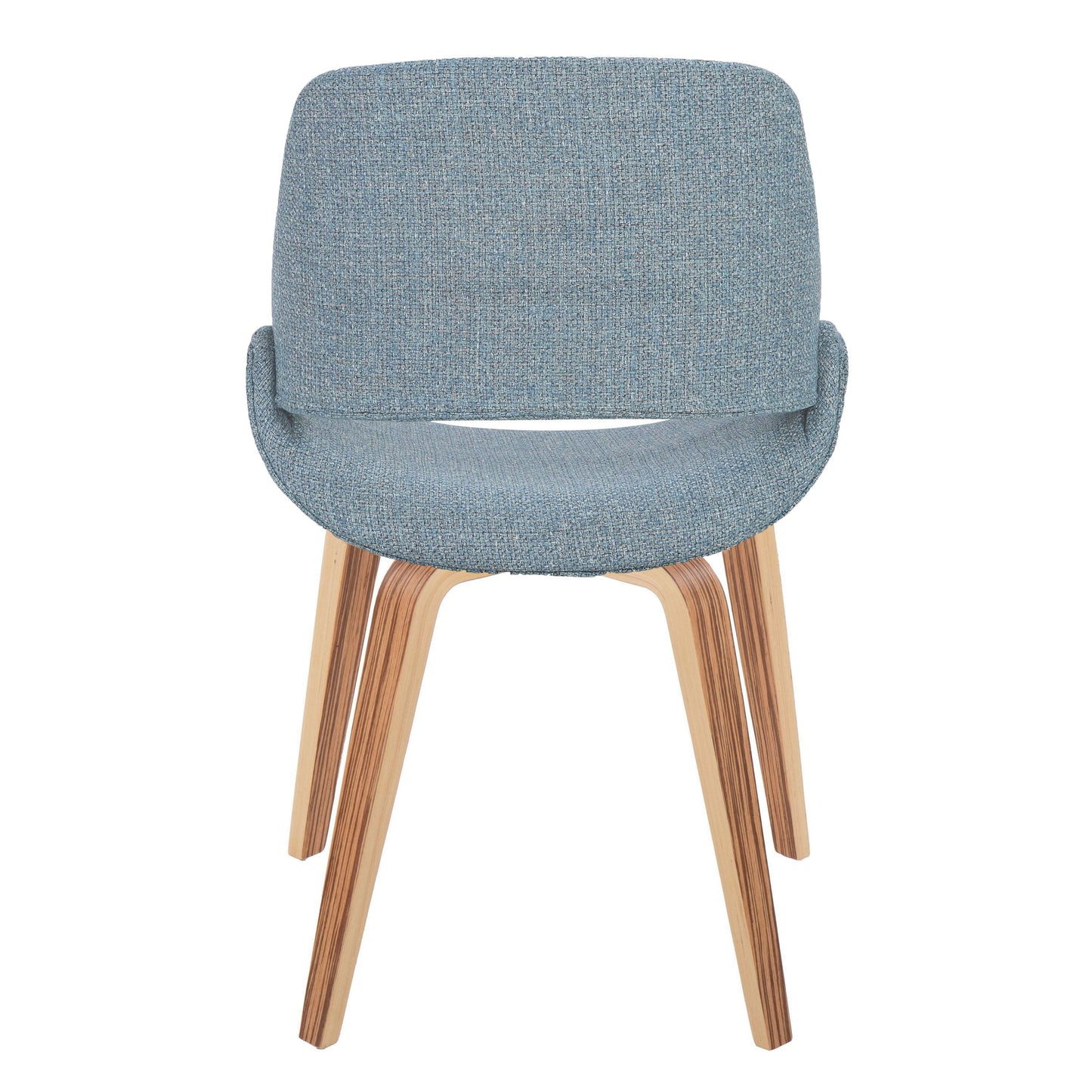 Fabrico - Mid-Century Modern Dining Chair (Set of 2) - Zebra / Blue