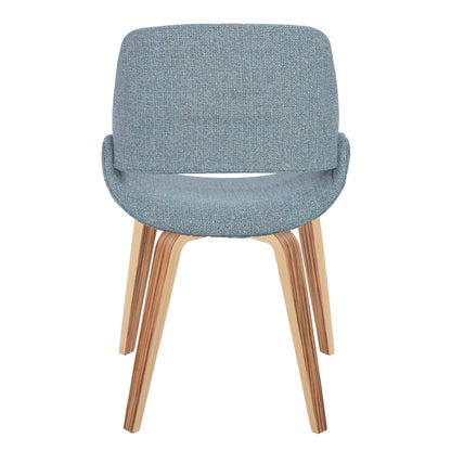 Fabrico - Mid-Century Modern Dining Chair (Set of 2) - Zebra / Blue