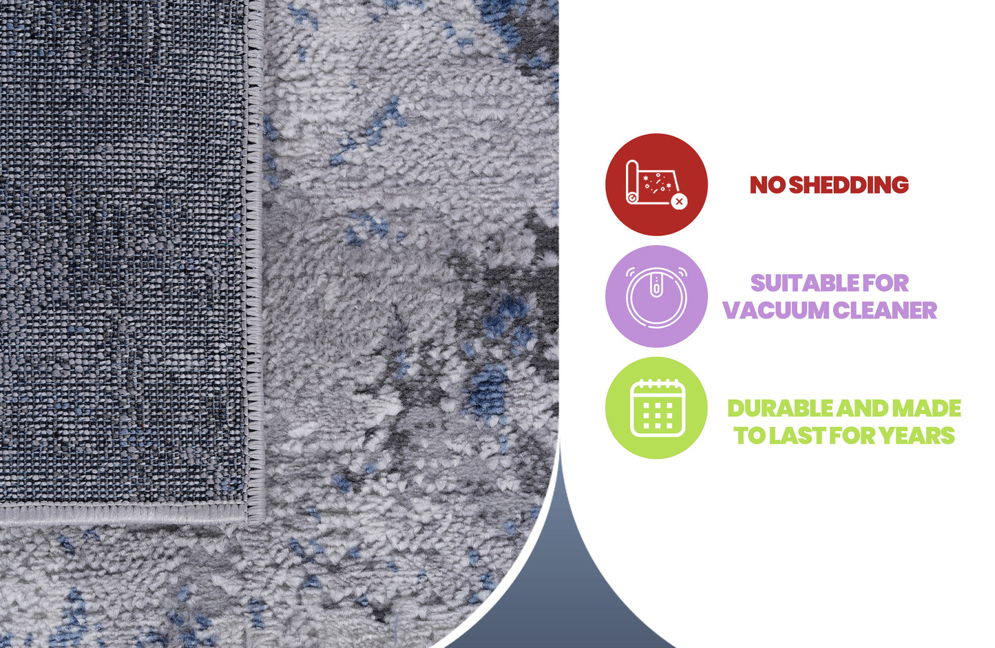 Marfi - 6' X 9' Oriental Area Rug - Gray / Blue
