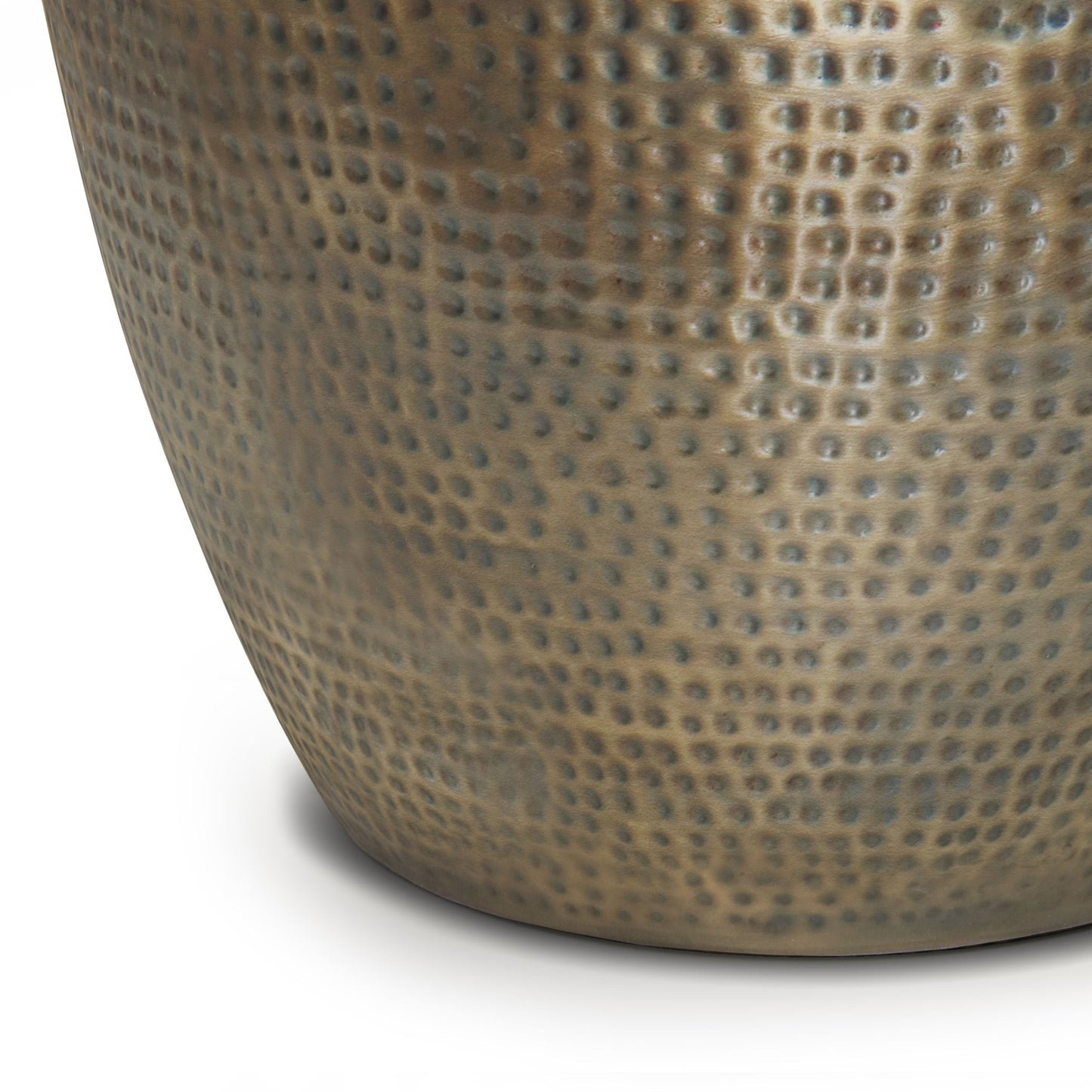Preston - Metal Side Table - Antique Gold