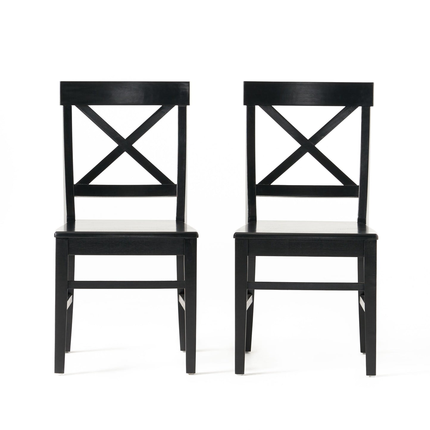 Plethora - Dining Chair With X Shaped Back (Set of 2) - Black