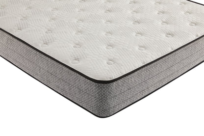 10" Queen Mattress With Gel Memory Foam 884 Pocketed Coil - White / Gray