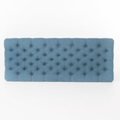 Juliana - Storage Ottoman With Stylish DesignÔøΩÔøΩÔøΩÔøΩÔøΩÔøΩÔøΩÔøΩÔøΩÔøΩÔøΩÔøΩÔøΩÔøΩÔøΩ Fabric And Birch Legs - Blue