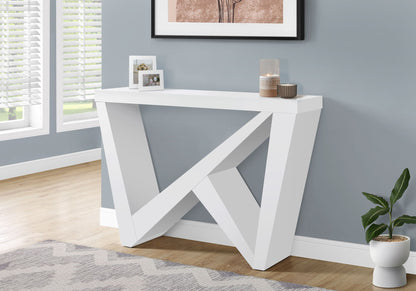 Accent Console Table For Entryway - White