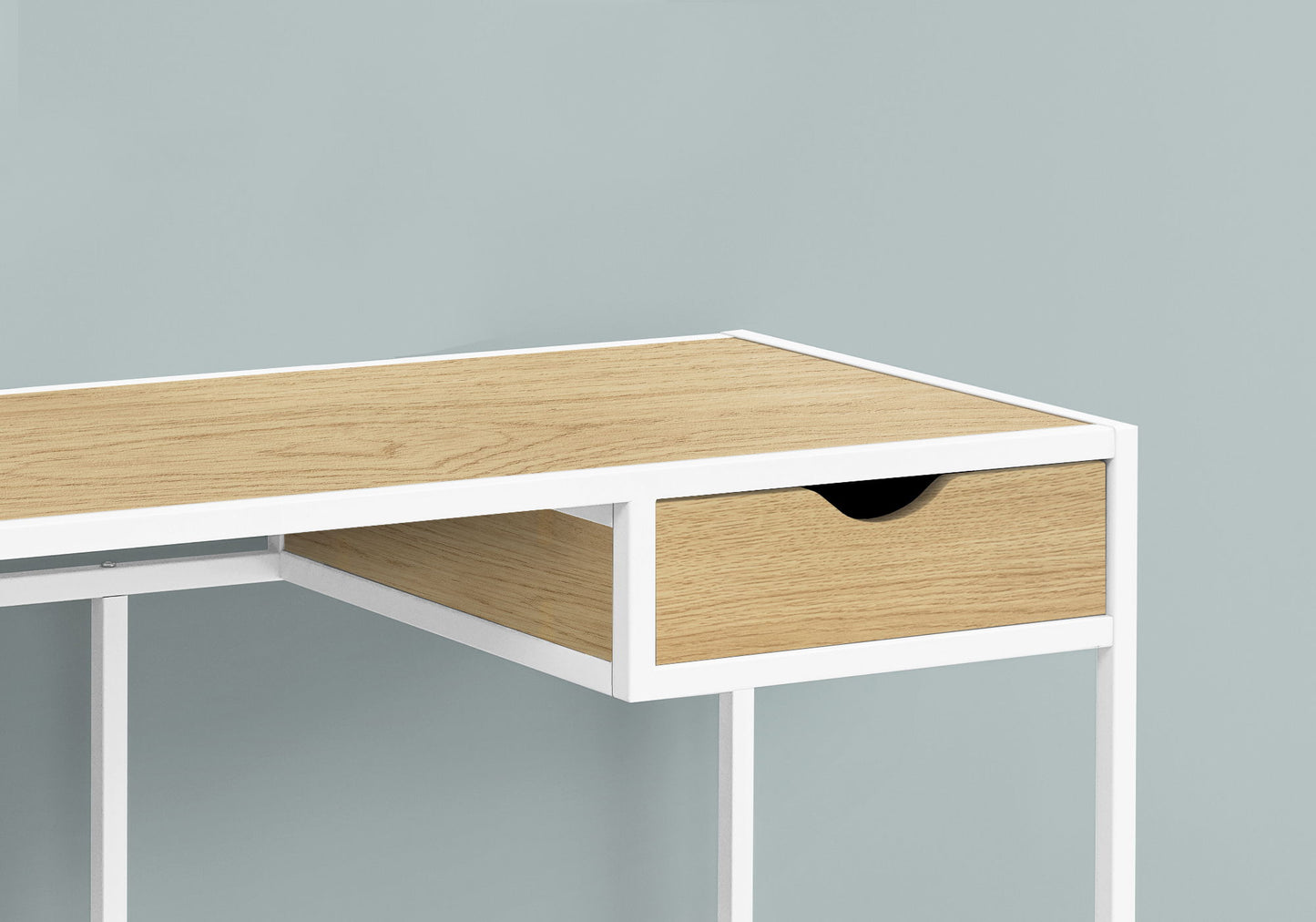 Computer Desk For Home Office, Laptop, Storage Drawer, Contemporary & Modern - Natural
