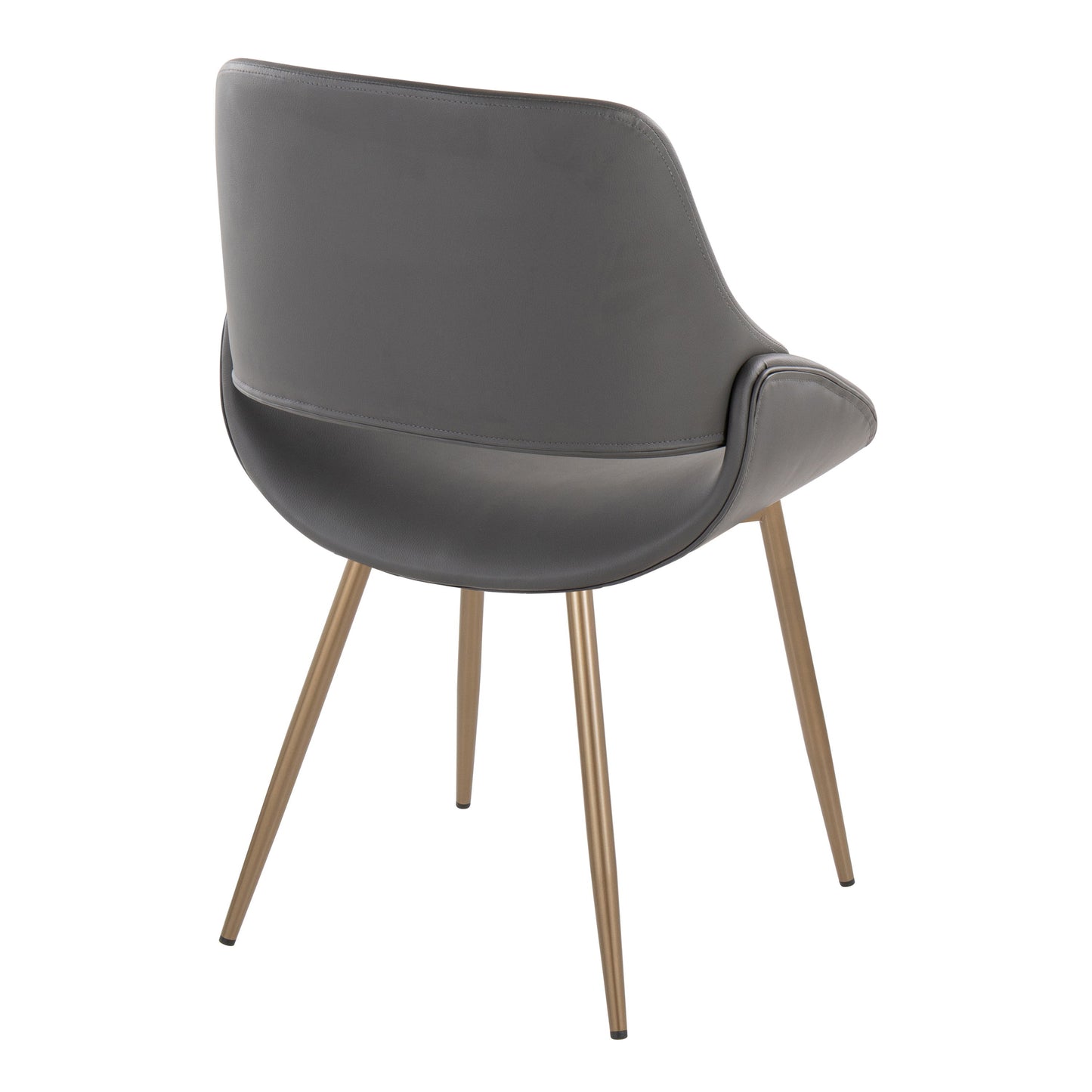 Fabrico - Contemporary Chair (Set of 2) - Antique Copper / Gray