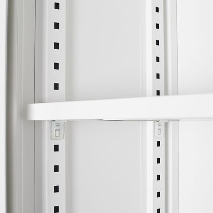 Metal Storage Cabinet With Locking Doors And Adjustable Shelf, Folding Filing Storage Cabinet, Folding Storage Locker Cabinet For Home Office, School, Garage - White