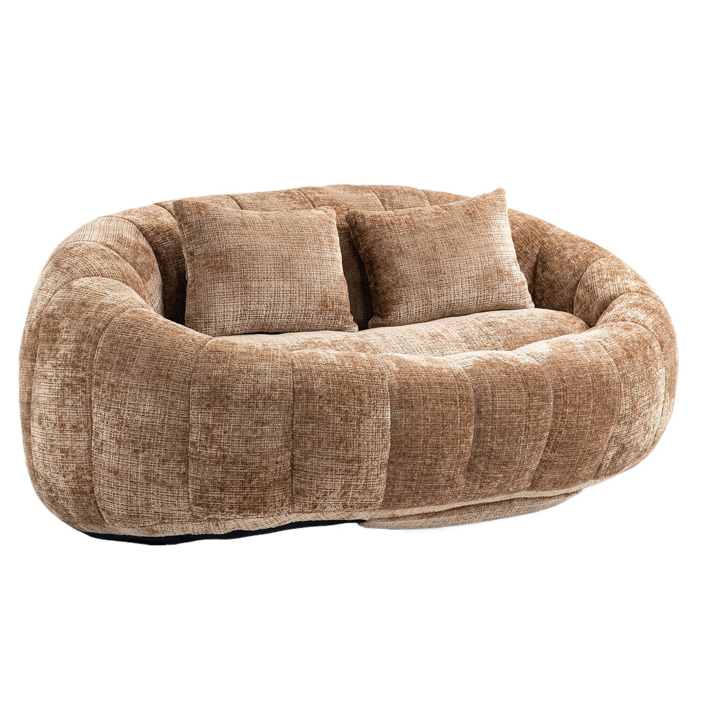 Bean Bag Sofa Lazy Sofa Durable Comfort Lounger High Back Bean Bag Chair Couch - Coffee
