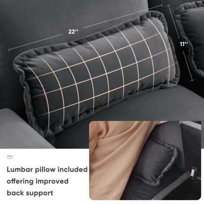 Modern U Shaped Sofa With Console, Cupholders And USB Ports, 6 Seat Upholstered Symmetrical Indoor Furniture, Sleeper Couch Set With Chaise - Gray