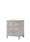 3 Drawer Nightstand With USB - Gray