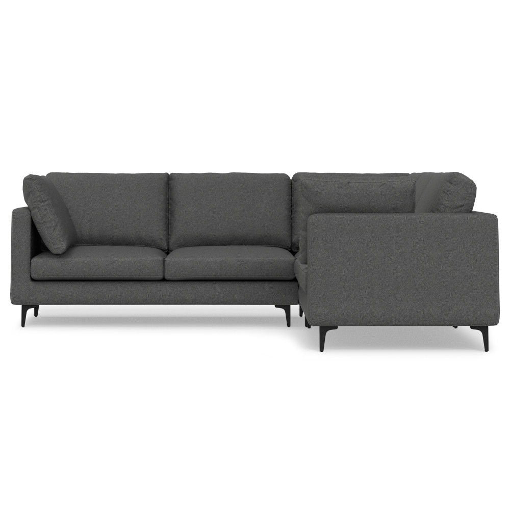 Ava - Mid Century Corner Sectional Sofa - Gray