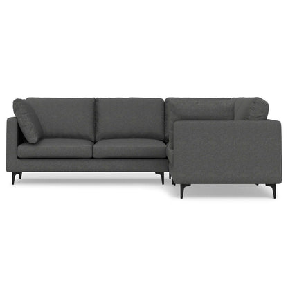 Ava - Mid Century Corner Sectional Sofa - Gray