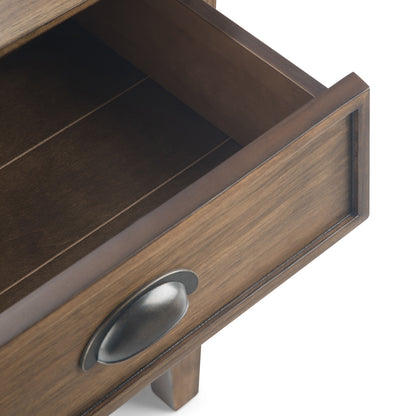 Acadian - Bedside Table - Rustic Natural Aged Brown