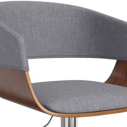 Lowell - Adjustable Swivel Bar Stool - Light Gray