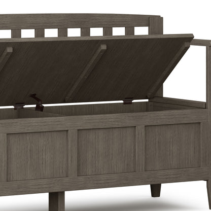 Brooklyn - Entryway Storage Bench - Farmhouse Gray