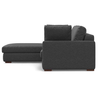 Charlie - Deep Seater Left Sectional Sofa - Gray