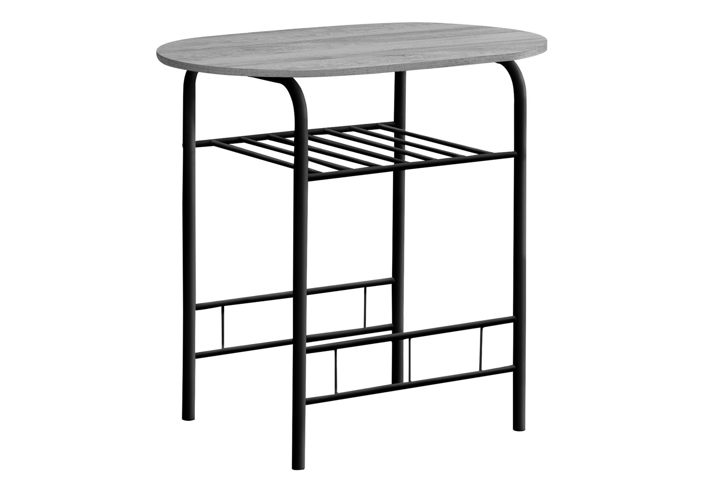 3 Pieces Dining Table Set, Small, Contemporary & Modern - Gray