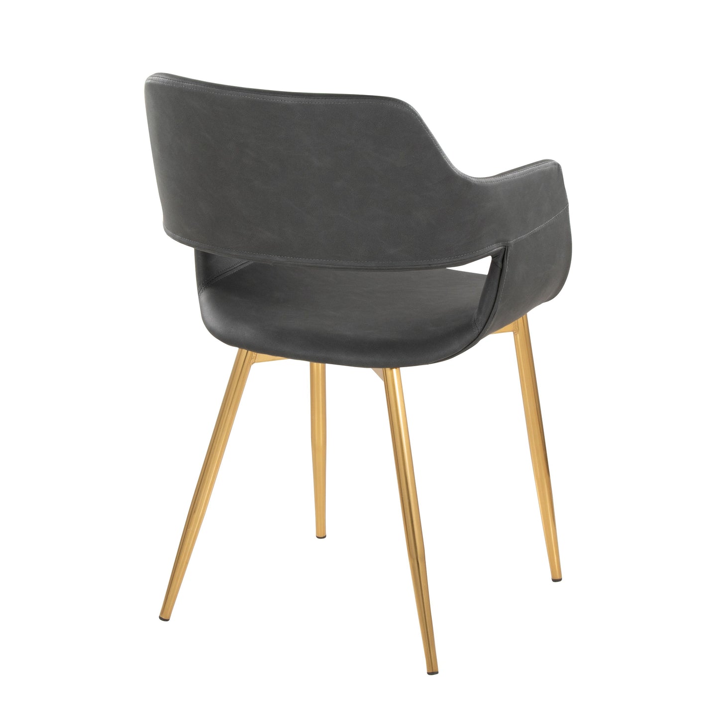 Margarite - Contemporary Dining / Chair (Set of 2) - Gold / Gray