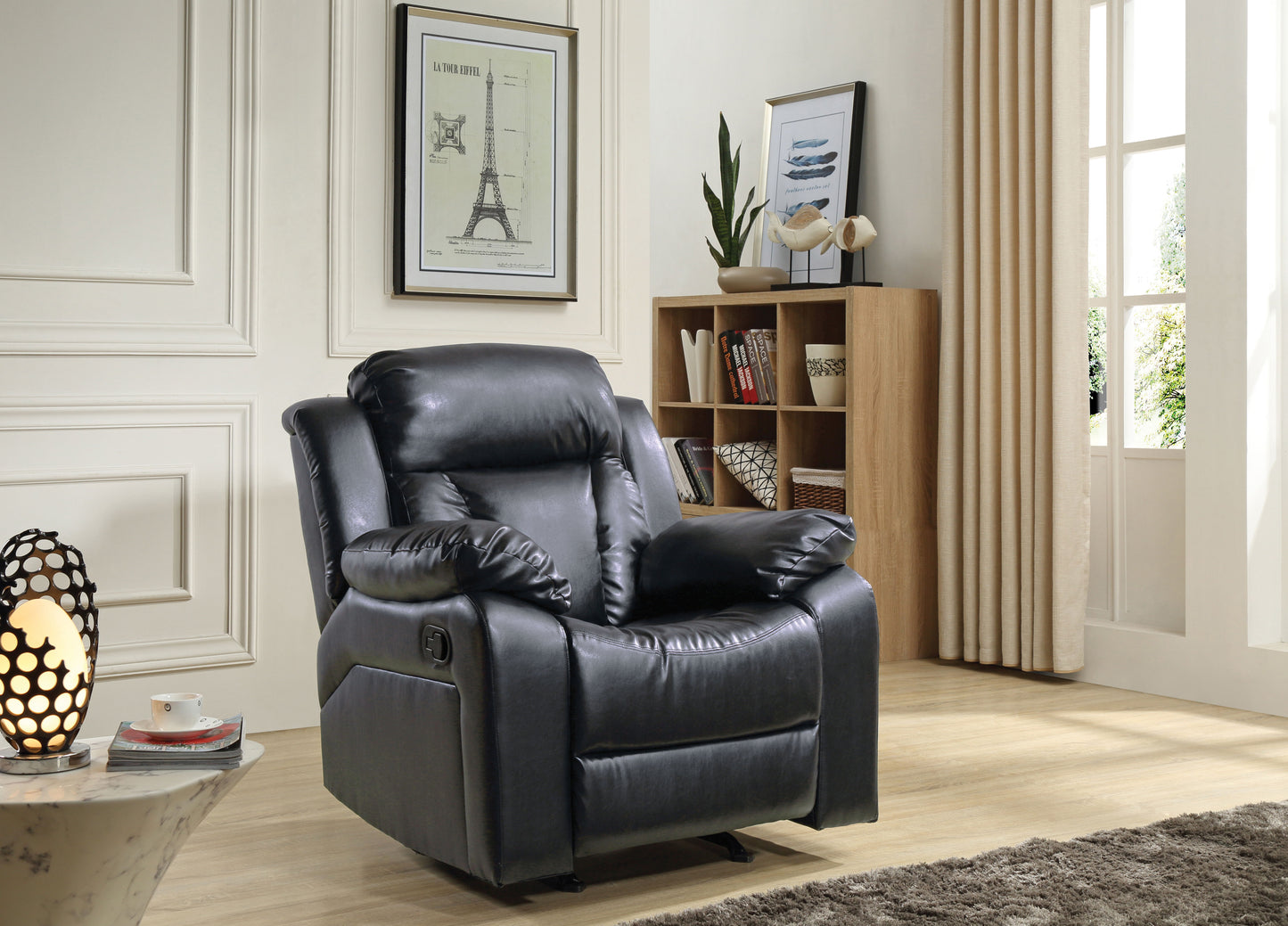 Daria - Rocker Recliner - Black