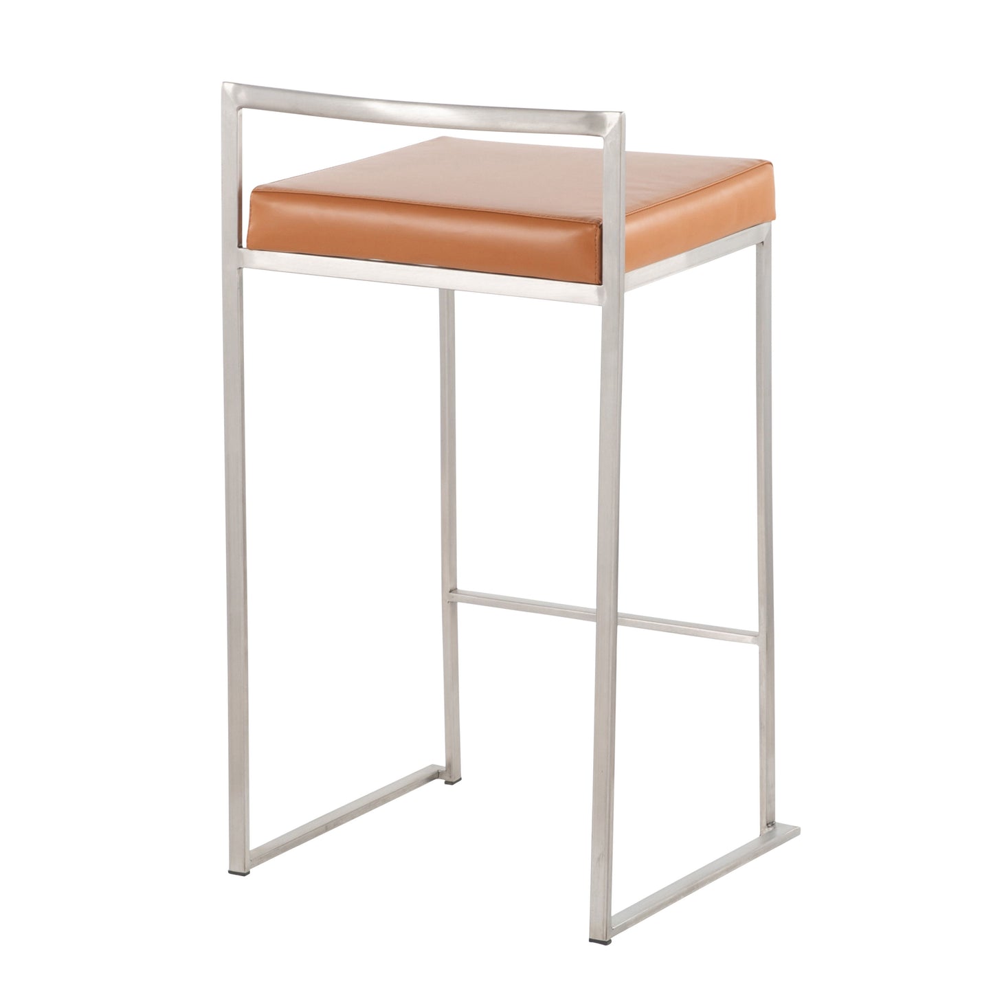 Fuji - Contemporary Stackable Counter Stool (Set of 2) - Camel