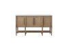 Cement Topped Server With Cane Insets - Sand