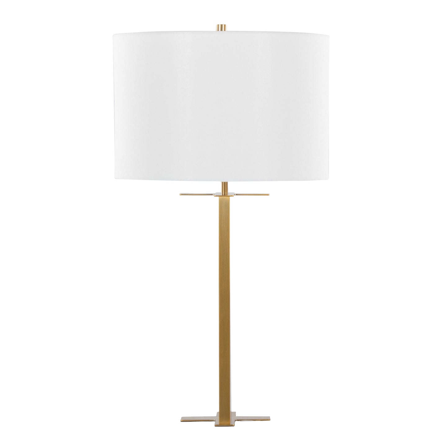 Cosmo - Glam Table Lamp - Antique Brass / White