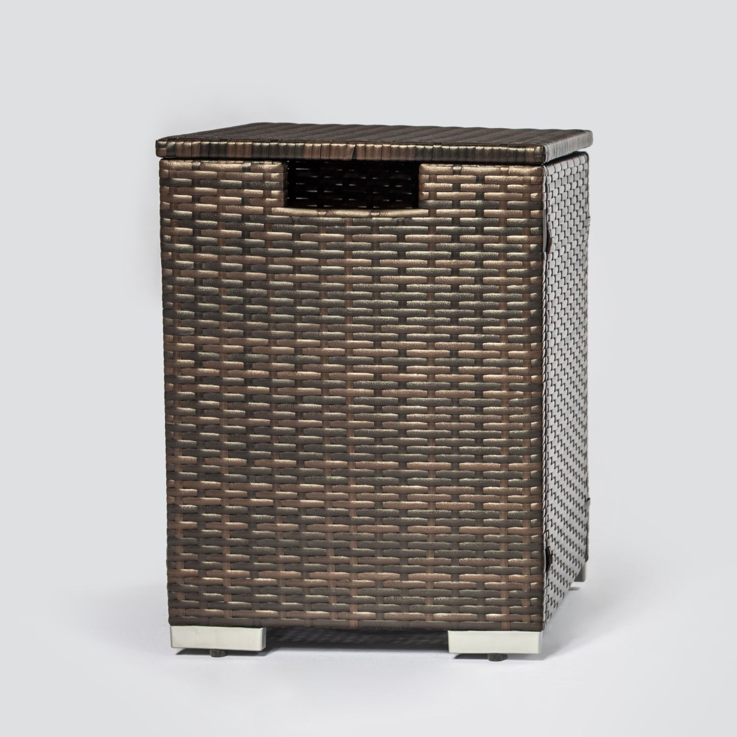 Rattan Propane Tank Cover Gas Bottle Cover Outdoor Wicker Gas Cylinder Cover - Brown