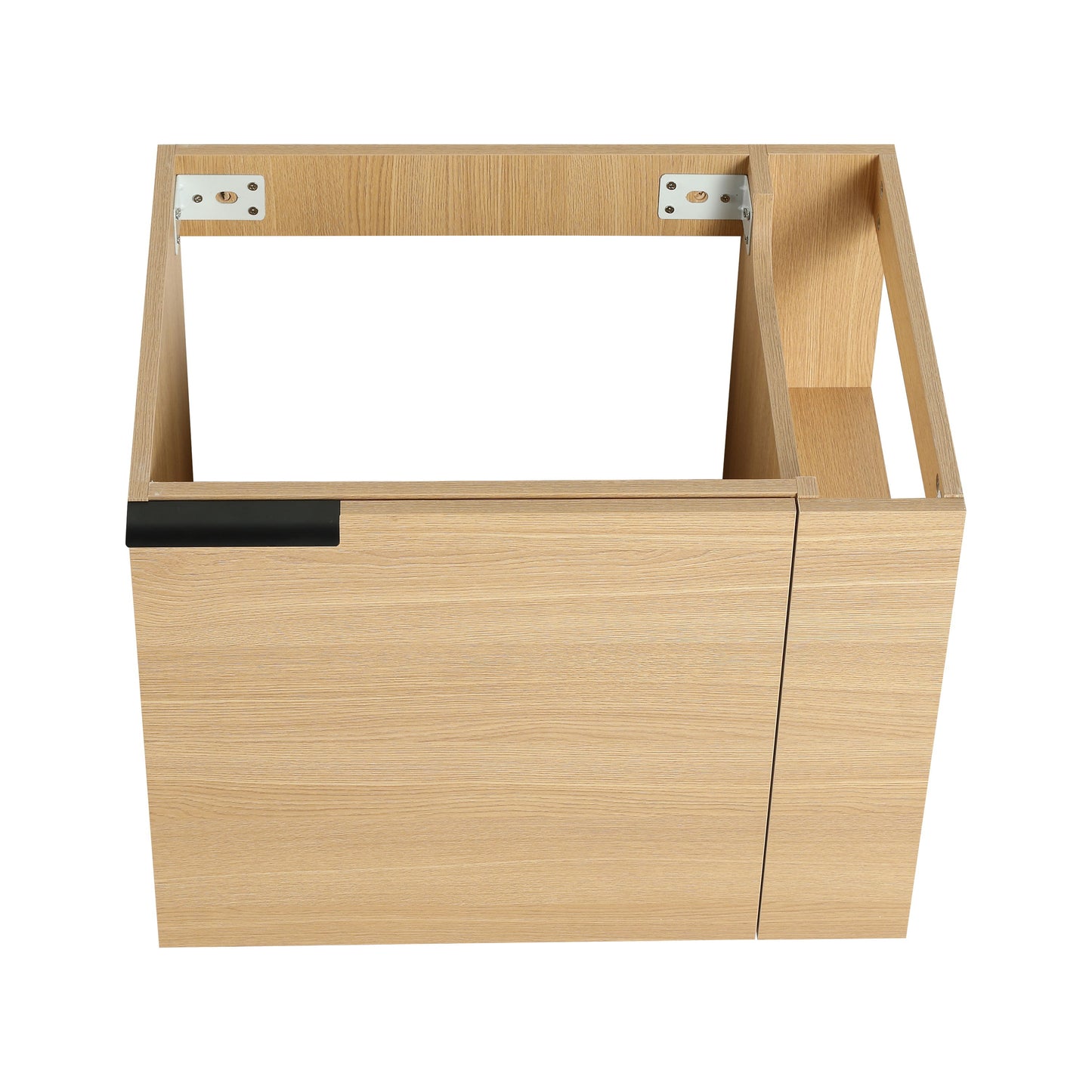 Modern 24" Bathroom Vanity Sink Combo With Spacious Storage And Construction - Oak