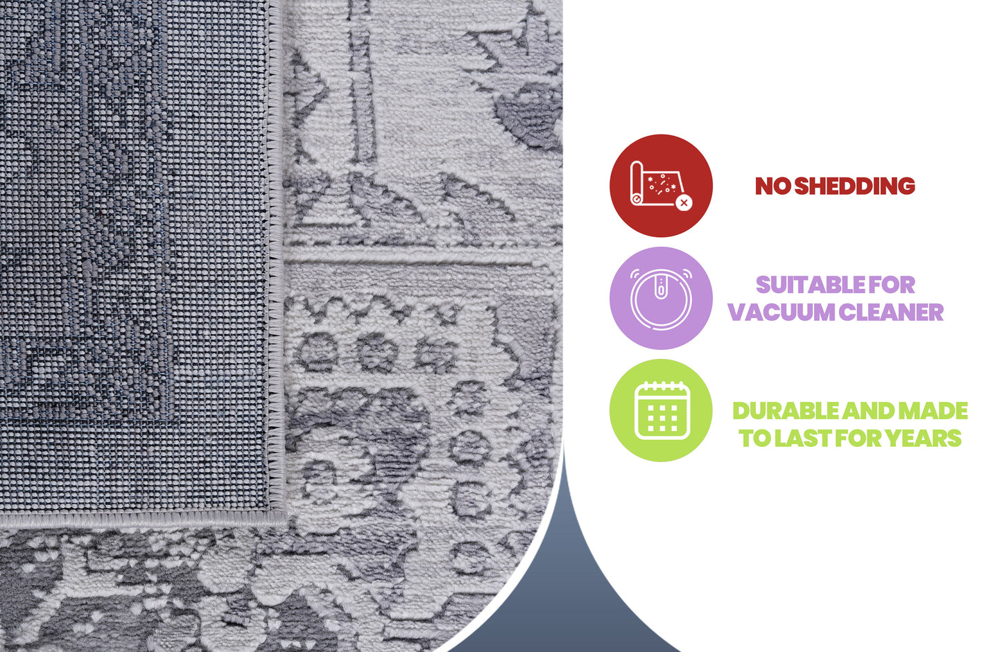Marfi - 2' X 3' Oriental Area Rug - Silver
