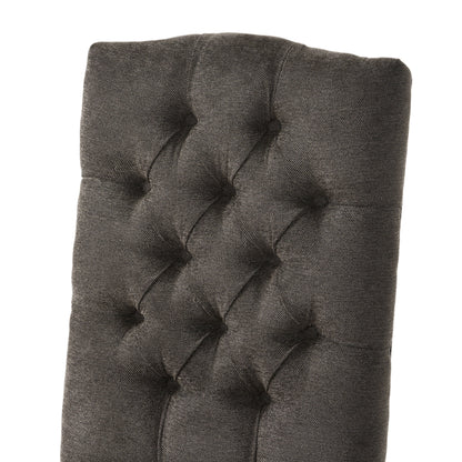 Harriet - Tufted Dining Chair (Set of 2) - Dark Gray