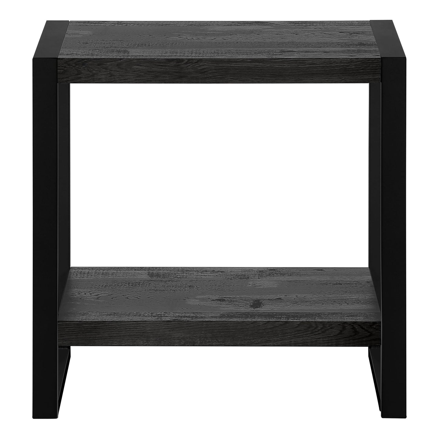 Accent Table, Side Industrial - Black