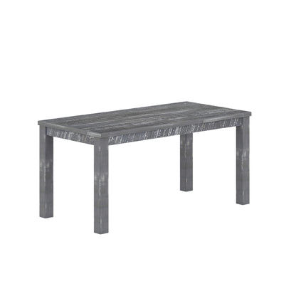 Albany - Solid Wood Dining Table For 6, Small Kitchen And Breakfast Table - Gray