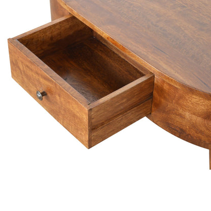 Rounded Coffee Table - Chestnut