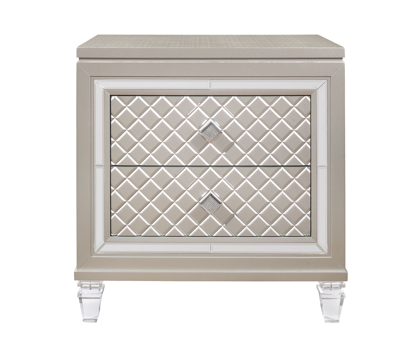 Cross - Glam Nightstand - Champagne