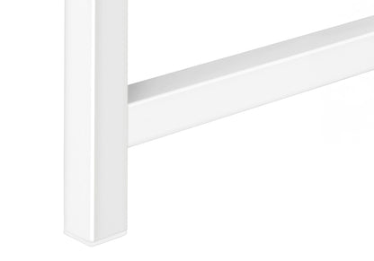 Corner Accent Console Table For Entryway, Contemporary And Modern - White