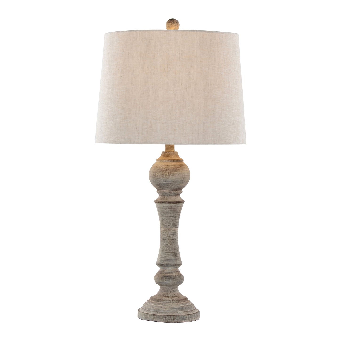 Winston - Farmhouse Poly Table Lamp (Set of 2) - Reclaimed Gray / Oat
