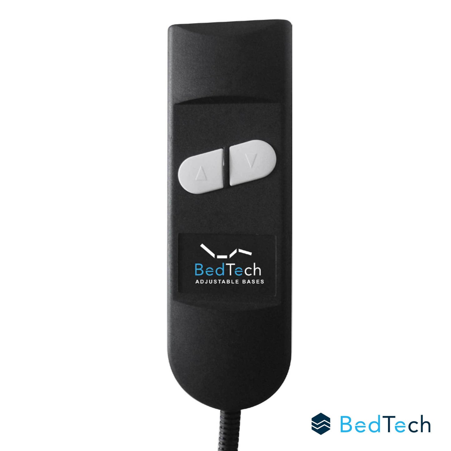 Bthu - King Adjustable Bed Base With Head Position Adjustment - Black