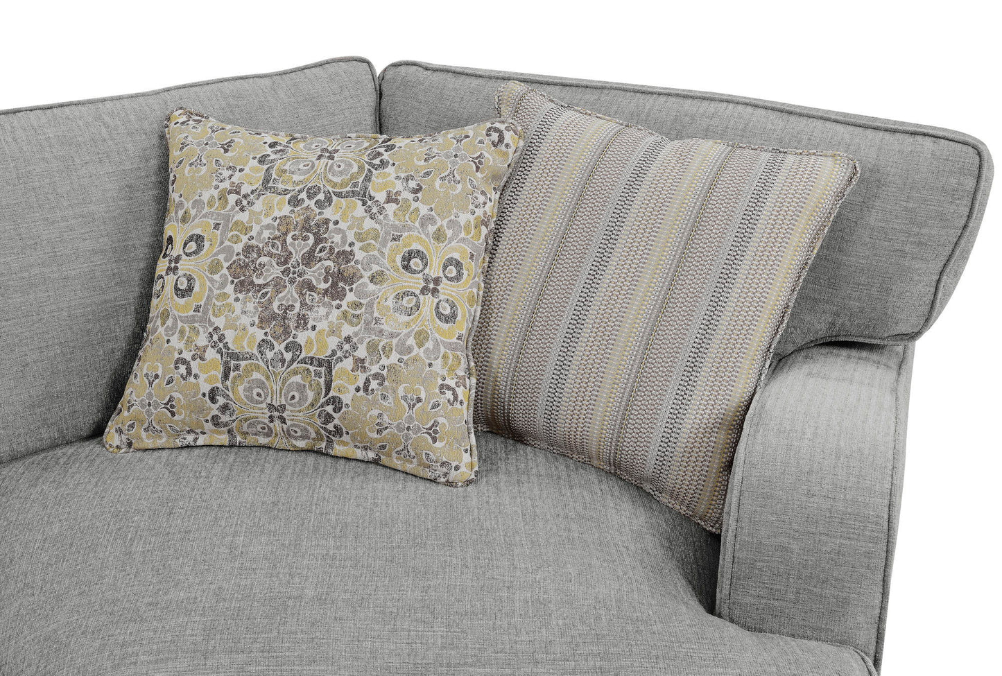 Berza - Left Side Facing Chaise Sectional - Gray