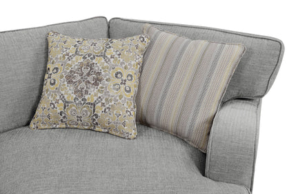 Berza - Left Side Facing Chaise Sectional - Gray