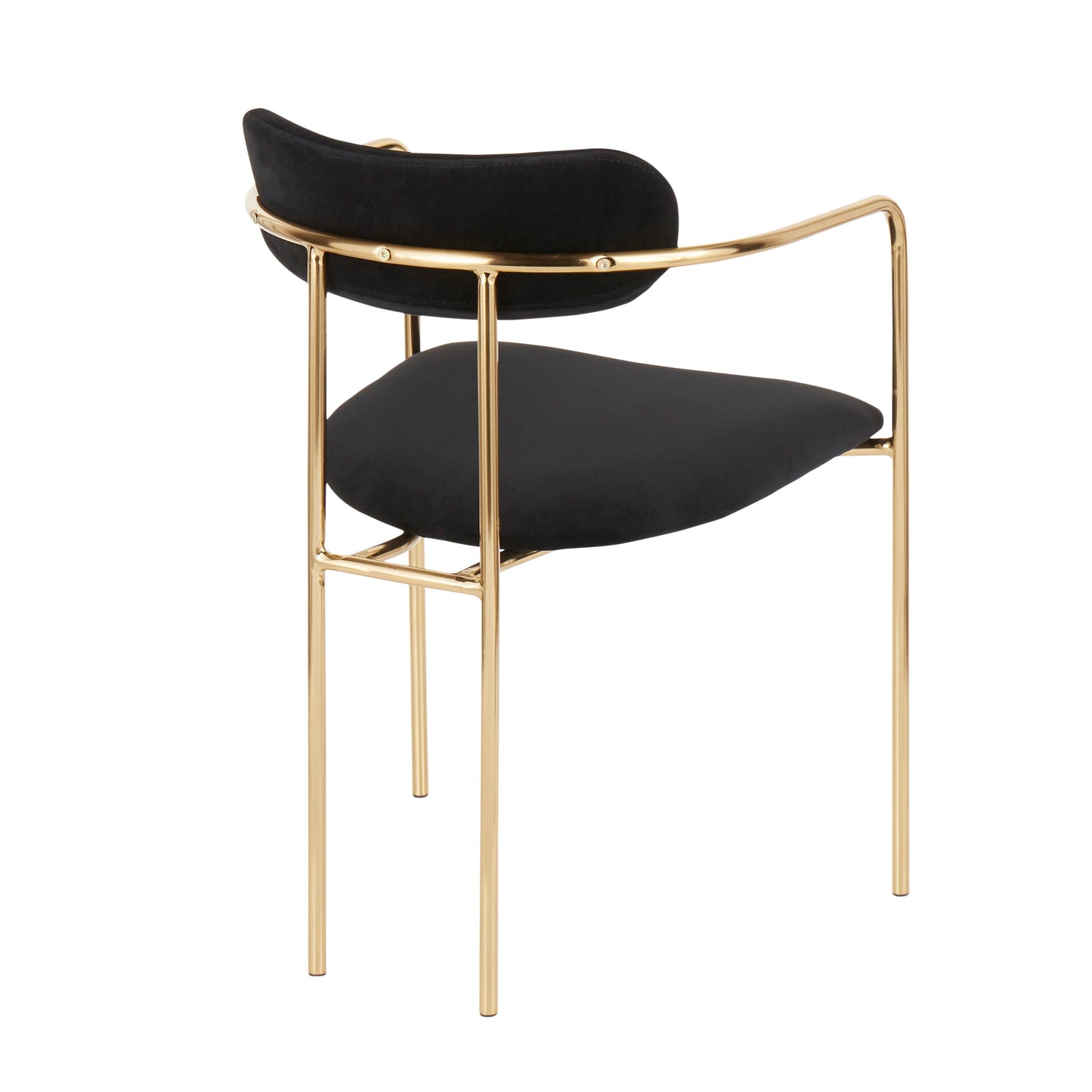 Demi - Contemporary Chair (Set of 2) - Gold / Black