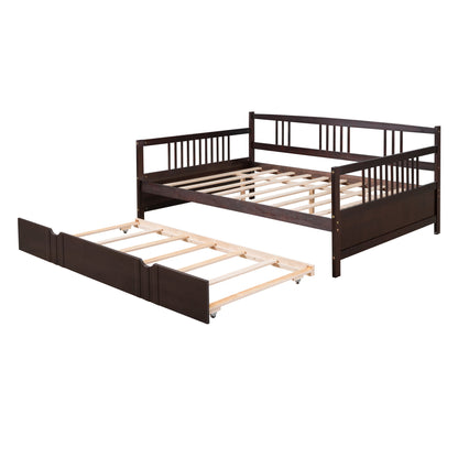 Full Size DayBed With Twin Size Trundle - Espresso