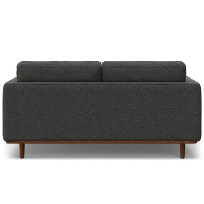 Morrison - Upholstered Sofa And Ottoman Set - Charcoal Gray