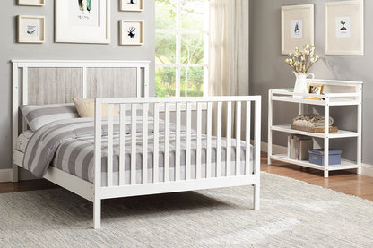 Connelly - Changing Table - White, Rockport Gray