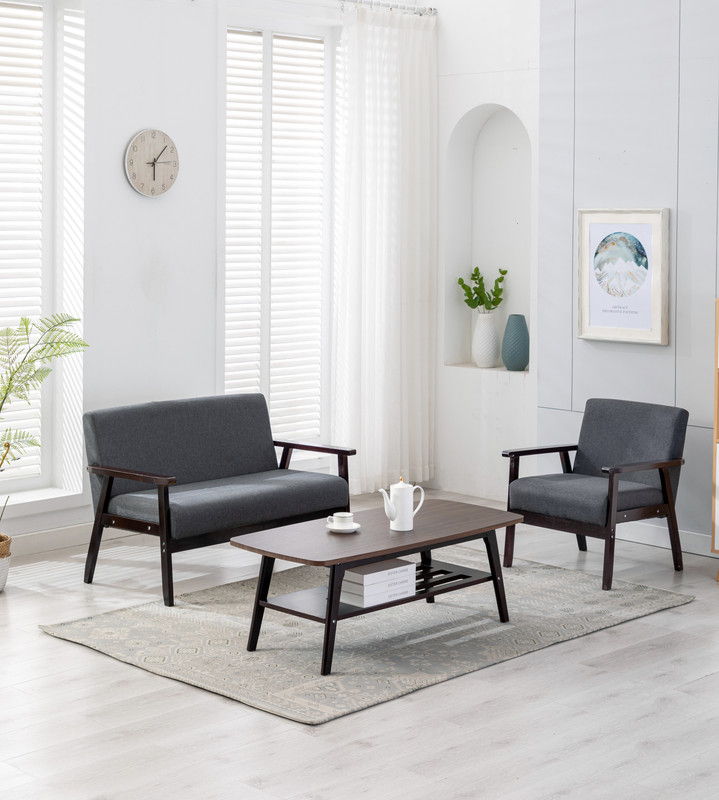 Bahamas - Coffee Table, Loveseat And Chair (Set of 3) - Espresso