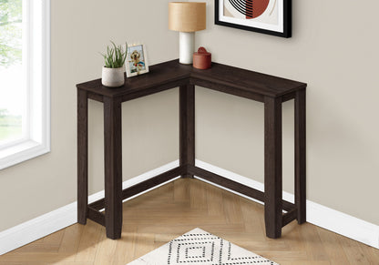 Corner Accent Console Table For Entryway, Contemporary & Modern - Espresso
