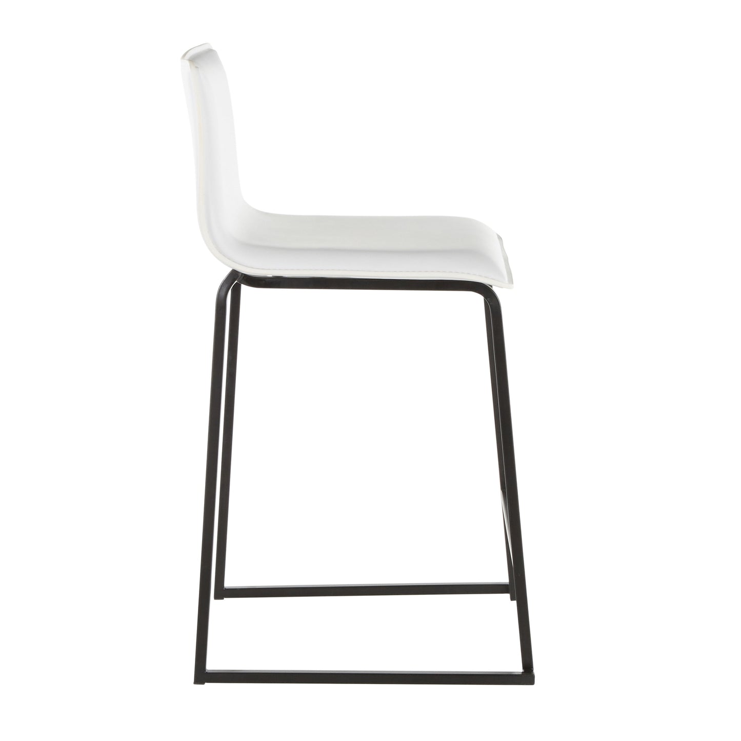Mara - Contemporary Counter Stool (Set of 2) - Black / White