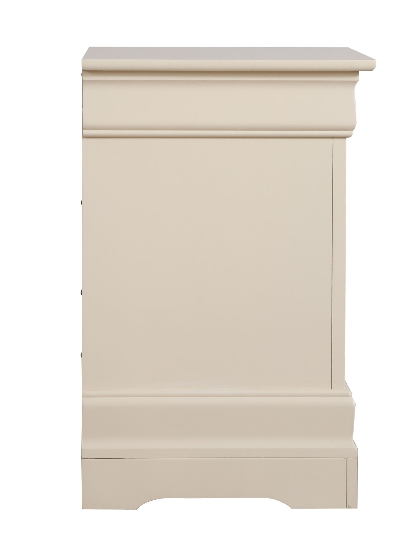 Louis Phillipe - Elegant Traditional Nightstand - Beige