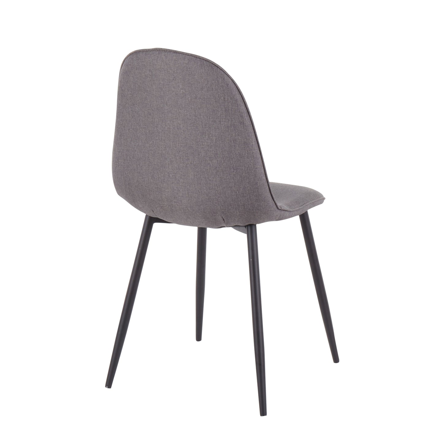 Pebble - Contemporary Chair (Set of 2) - Black / Charcoal
