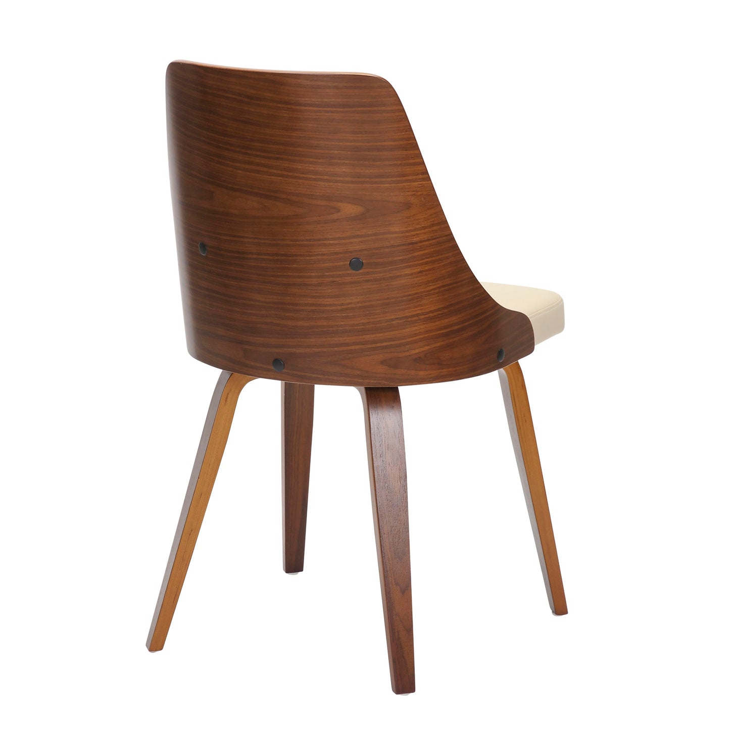Anabelle - Mid-Century Modern Dining / Chair (Set of 2) - Walnut / Cream