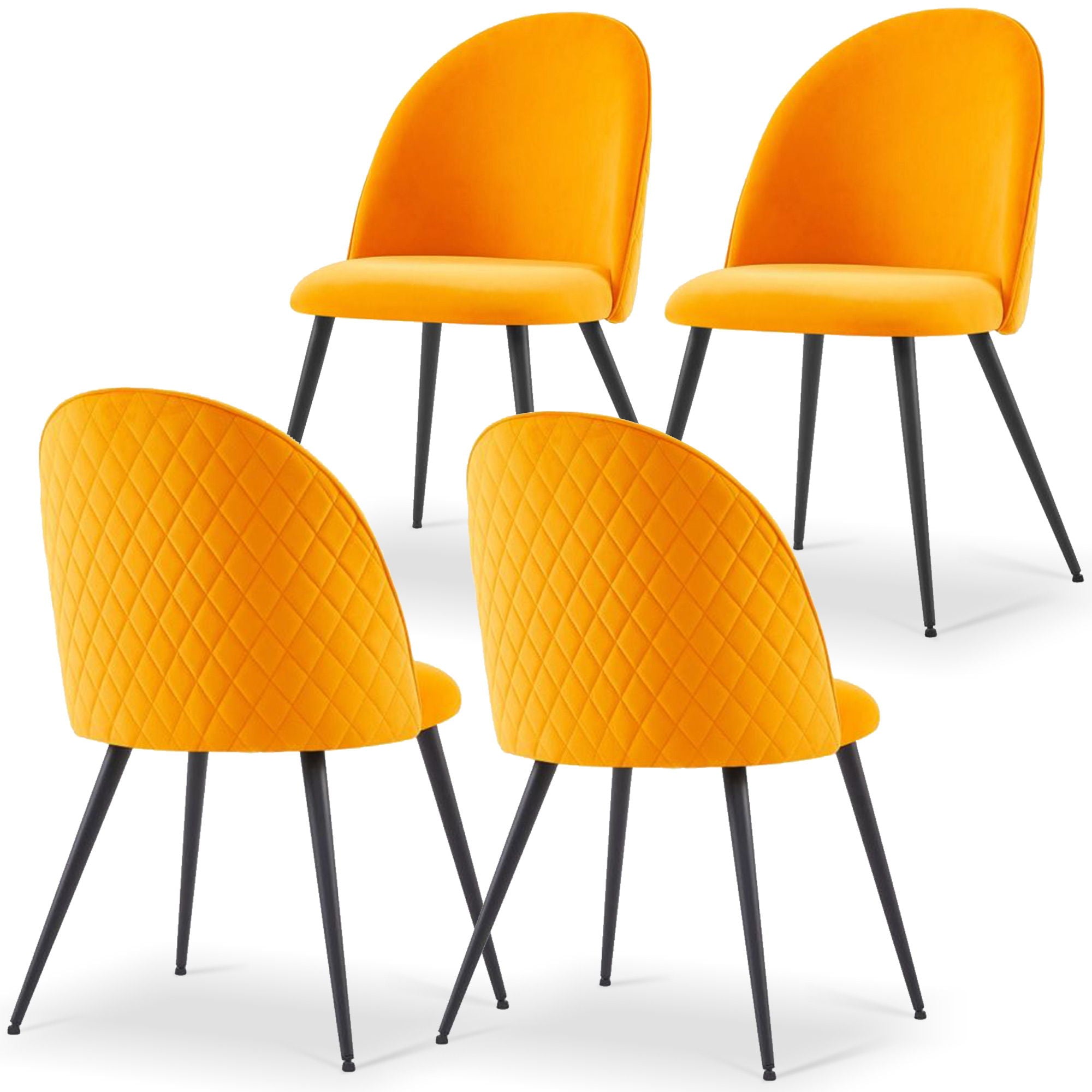 Dining Side Chairs (Set of 4) - Orange